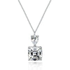 2 Carat D coloer Asscher Cut Lab-Grown Diamond Pendant | Perfect Gift For Her