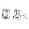 4 Carat D-Color Emerald Cut Lab-Grown Diamond Stud Earring | Crafted In Luxurious Design
