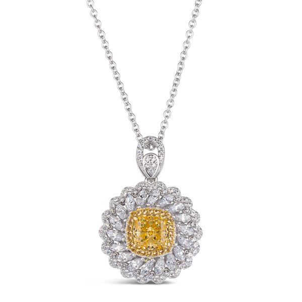 6-carat Cushion-cut Daisy Flower diamond ring, featuring a stunning halo design. Perfect for weddings, anniversaries, and special moments.
