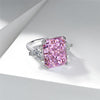 10 Carat Vivid Pink Brillant Cut Diamond Anniversary Ring |Three Stone Ring