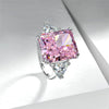 10 Carat Vivid Pink Brillant Cut Diamond Anniversary Ring |Three Stone Ring