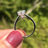1 Carat Round Brillant Cut D Color Lab-Grown Diamond Ring