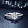1 Carat Round Brillant Cut D Color Lab-Grown Diamond Ring
