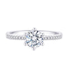 1 Carat Round Brillant Cut D Color Lab-Grown Diamond Ring