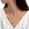 1 Carat Vivid Green Lab-Created Emerald Love Bow Pendant | Best Anniversary Gift For Her