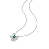 1 Carat Vivid Green Lab-Created Emerald Love Bow Pendant | Best Anniversary Gift For Her