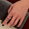 2.5 Carat Oval Cut Peach-Pink Morganite Ring in Rose Color Setting | Romantic Vintage-Inspired Engagement Ring