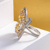 20+ Carat Canary Yellow Butterfly Lab-Grown Diamond Cocktail Ring
