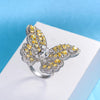 20+ Carat Canary Yellow Butterfly Lab-Grown Diamond Cocktail Ring