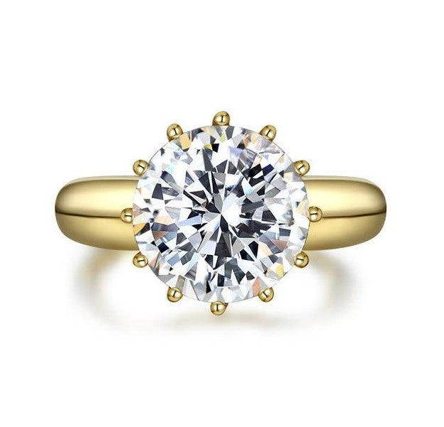 2-carat brilliant round D color diamond solitaire ring with minimalist design, ideal for luxury engagements and timeless elegance.