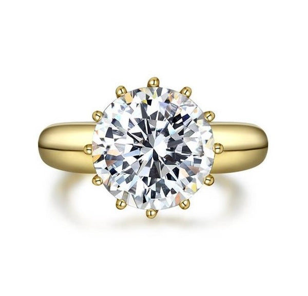 2-carat brilliant round D color diamond solitaire ring with minimalist design, ideal for luxury engagements and timeless elegance.