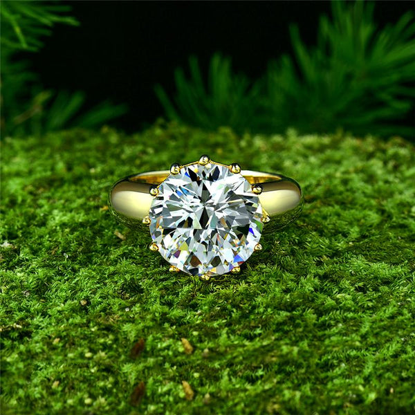 2-carat brilliant round D color diamond solitaire ring with minimalist design, ideal for luxury engagements and timeless elegance.