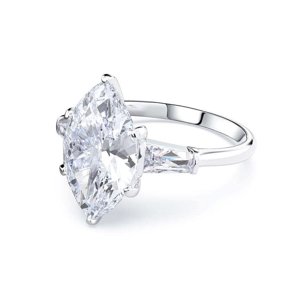 2 Carat D Color Brilliant Cut Diamond Ring with Luxury Halo Design