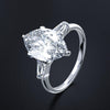 2 Carat D Color Brilliant Cut Lab-Grown Diamond Wedding Set Ring with Luxury Halo Design