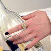 3 Carat Hexagon Step-Cut D Color Diamond Ring | Luxury Halo Design for Engagement