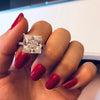 3-carat princess cut D-color diamond solitaire engagement ring with luxurious design, perfect for timeless elegance and special moments.