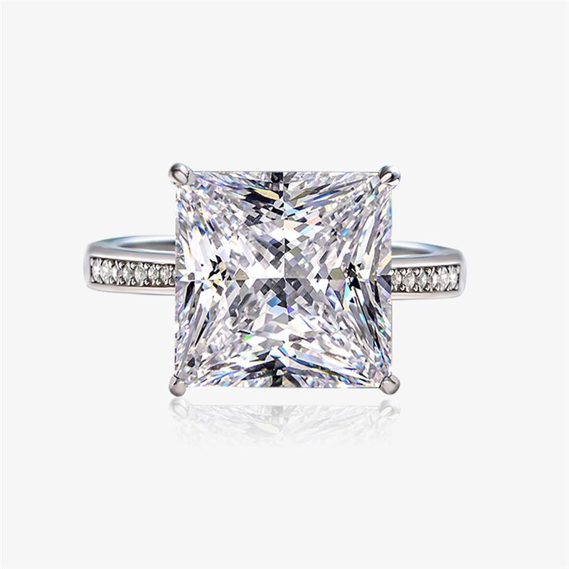 3-carat princess cut D-color diamond solitaire engagement ring with luxurious design, perfect for timeless elegance and special moments.