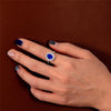 3 Carat Princess Diana Genuine Lab-Grown Sapphire Halo Ring | Best Gift For Her