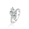 3 Carat Toi Et Moi Lab-Grown Diamond Marquise Cut Ring, Super Luxury Et Moi Engagement Ring | Luxury Eternity Band for Engagement Proposal.