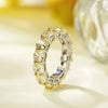 4 Carat Eternity Vivid Yellow Lab-Grown Diamond Brilliant Cut Ring | Best Wedding Ring. A minimalist eternity design perfect for luxurious engagements.