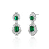 4 Carat Vivid Green Lab-Created Emerald Long Tassel Earring | Best Anniversary Gift For
