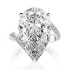 5 Carat D Color Engagement Pear-Shaped Lab-Grown Diamond Ring
