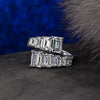 5 Carat Toi Et Moi Lab-Grown Diamond Baguette Cut Eternity Ring, Super Luxury Et Moi Engagement Ring