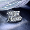5 Carat Toi Et Moi Lab-Grown Diamond Baguette Cut Eternity Ring, Super Luxury Et Moi Engagement Ring