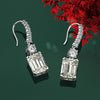 6 Carat Brilliant Emerald Cut Long Tassel Lab-Created Diamond Earring | Minimalist Earring For Her