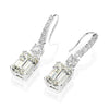 6 Carat Brilliant Emerald Cut Long Tassel Lab-Created Diamond Ring | Minimalist Earring For Her