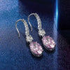 6 Carat Brilliant Oval Diamond Simulated Long Tassel Earring | Minimalist Jewelry