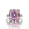 Vivid Pink Diamond Three-Stone Wedding Anniversary Three Stone Anniversary Ring