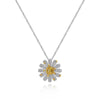 7 Carat Princess Cut Daisy Flower Lab-Grown Diamond Halo Pendant | Brilliant Design for Her