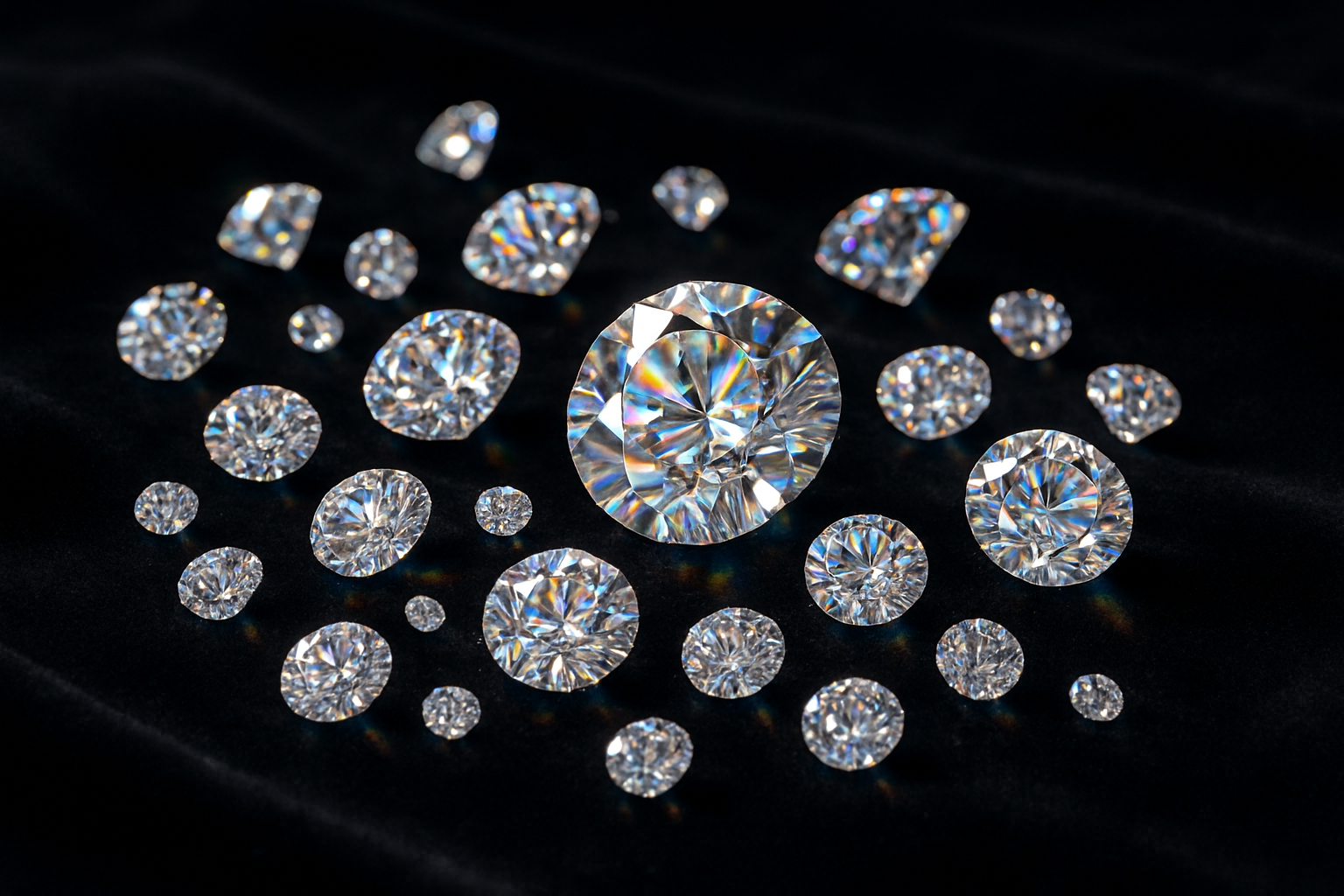 many diamond together