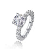 2 Carat Eternity Ring Lab-Grown Diamond Four Prong Solitaire Best Engagement Ring