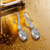 D Color Oval Diamond Tassel Earrings | Sterling Silver Luxury Drop Earrings